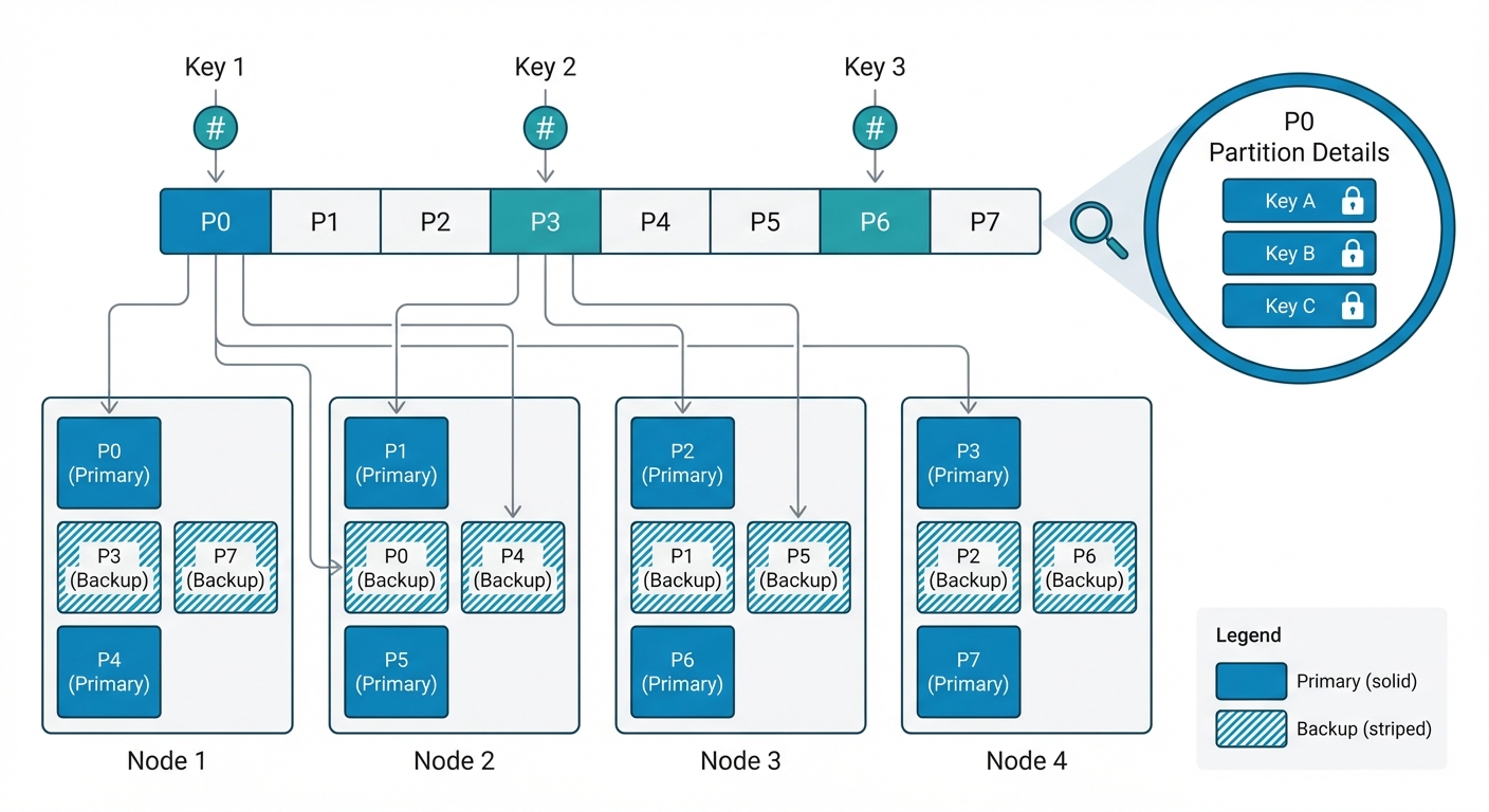 Apache Ignite Partition-Based Data Structure with Replication